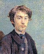  Henri  Toulouse-Lautrec The Artist, Emile Bernard painting